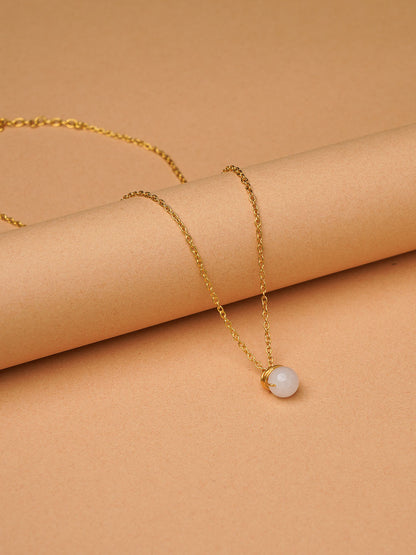 Rose Quartz - 18k Gold Plated Necklace - Lili-Origin