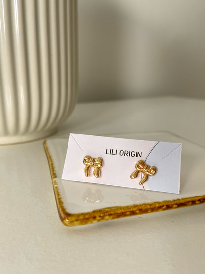 Bow Singles Stud Earring - Lili-Origin