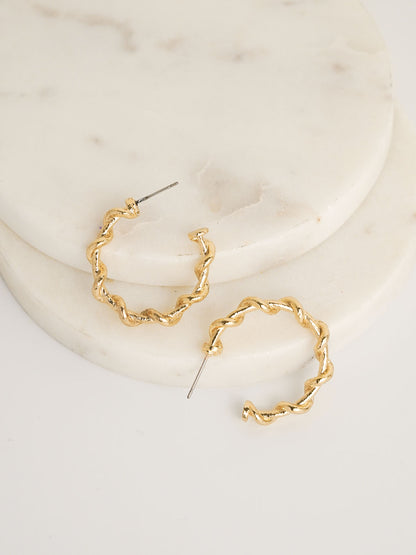 Twisted Hoop Earring - Lili-Origin