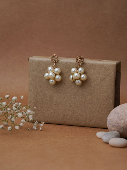 Floral Pearl Earring - Lili-Origin