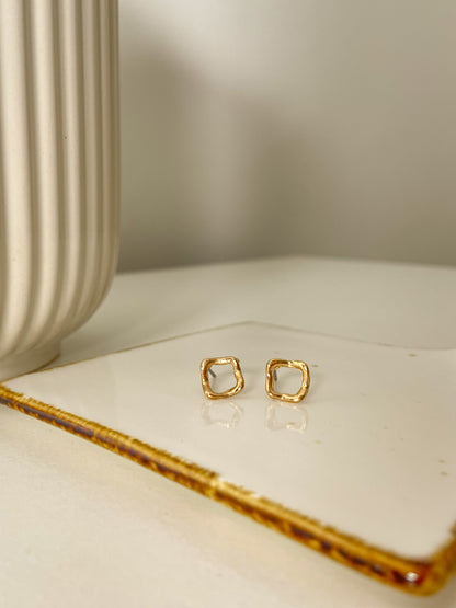 Rectangle Singles Stud Earring - Lili-Origin