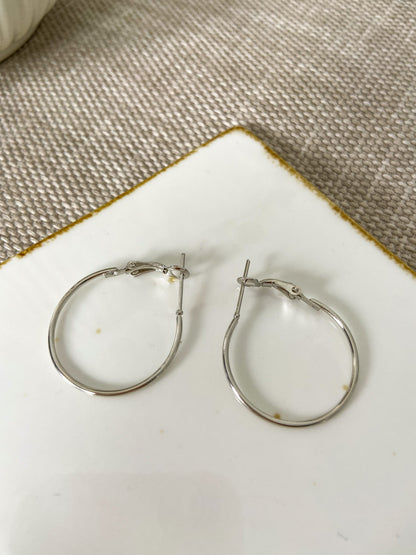 Circular 3 Silver Singles Earring - Lili-Origin