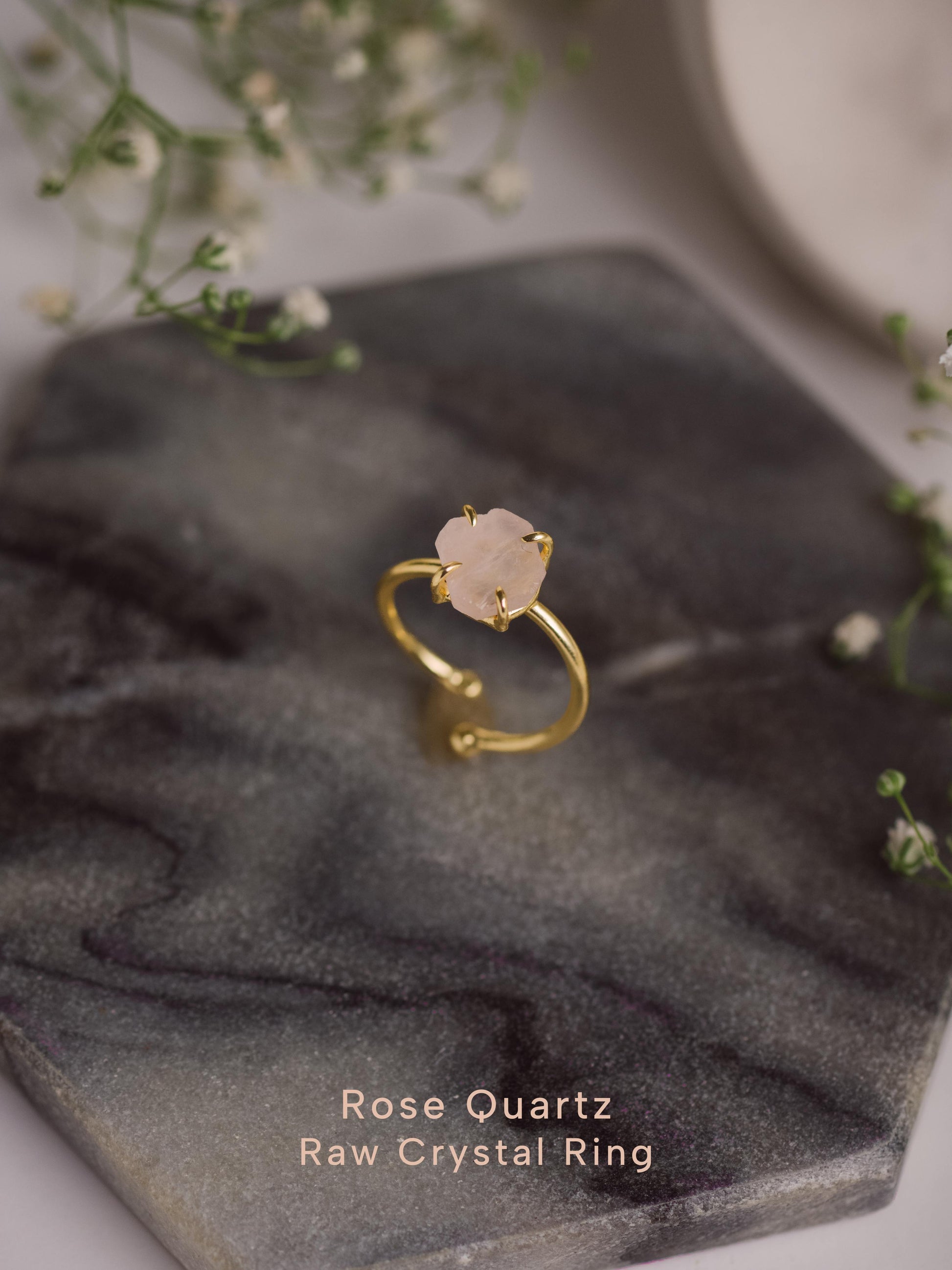 UnCut Raw Stone Rings - Lili-Origin