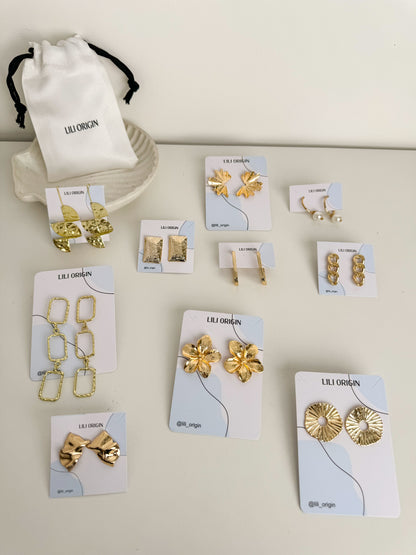 10 Statement Earrings and Pouch Festive Hamper - Lili-Origin