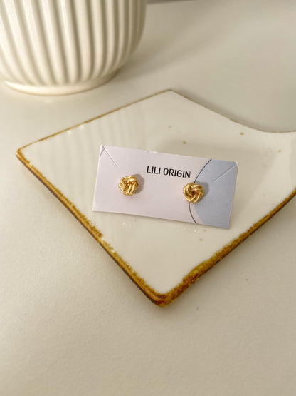 Knot Singles Stud Earring - Lili-Origin