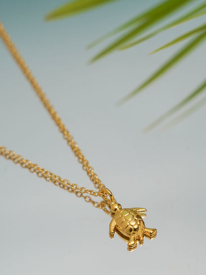 Turtle Necklace - 18K Gold Plated - Lili-Origin