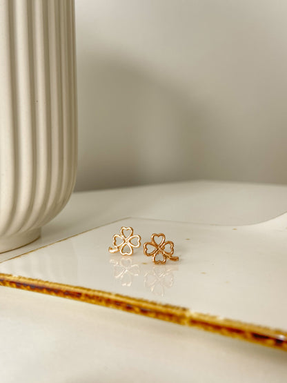 Clover leaf Singles Stud Earrings - Lili-Origin