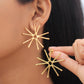 Frisbee Brass Statement Earring - Lili-Origin