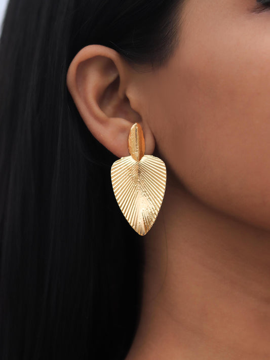 Triangle Foil Statement Earring - Lili-Origin