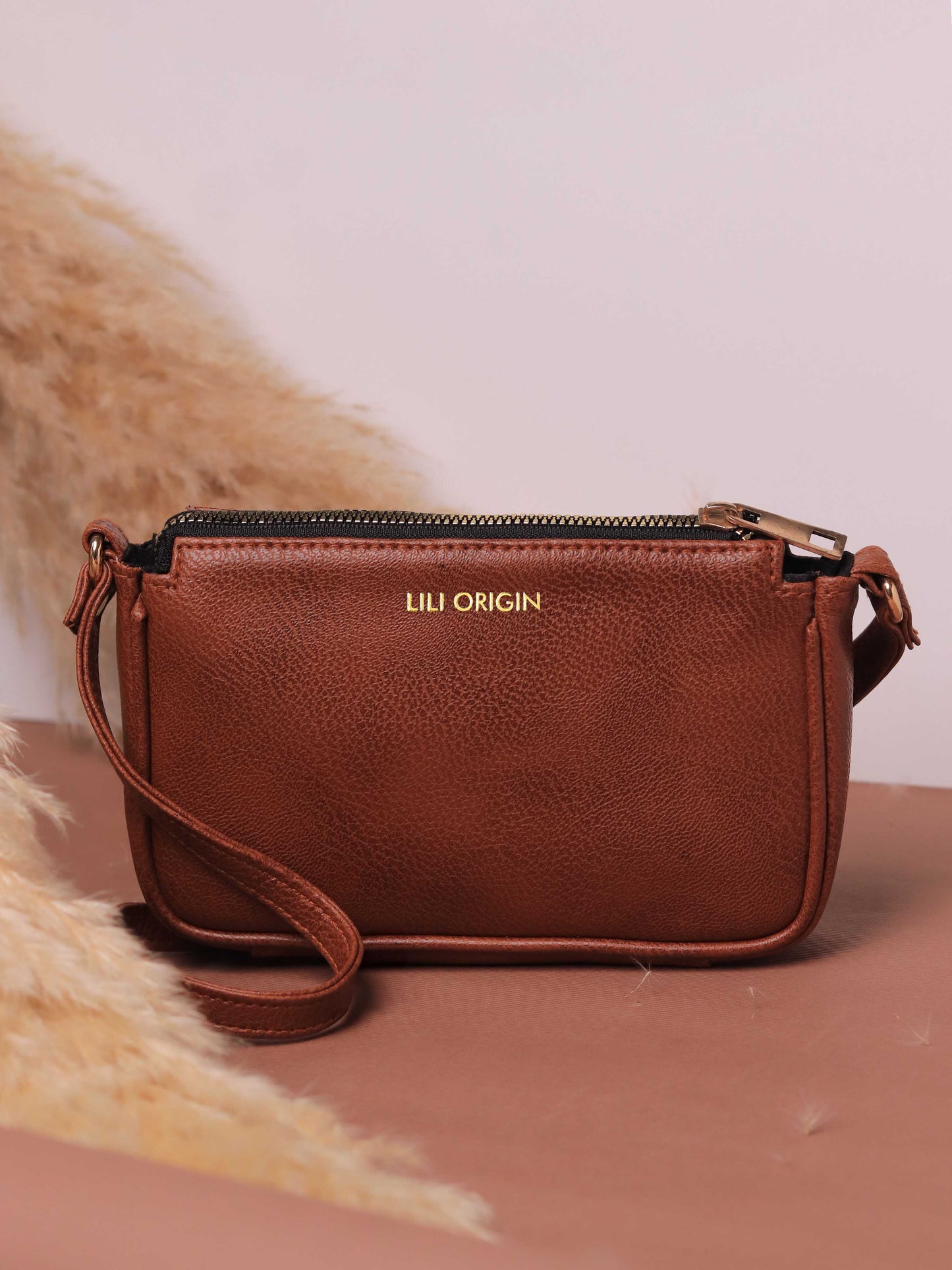 Icon Brown Vegan Leather Handbag