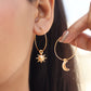 Mismatched Sun Moon Earring - Lili-Origin