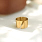 Slant plain Brass Adjustable Ring - Lili-Origin