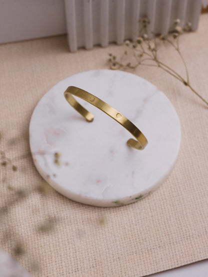 Thin Brass Adjustable Bracelet - Lili-Origin