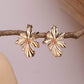 Golden Bloom Flower Earring