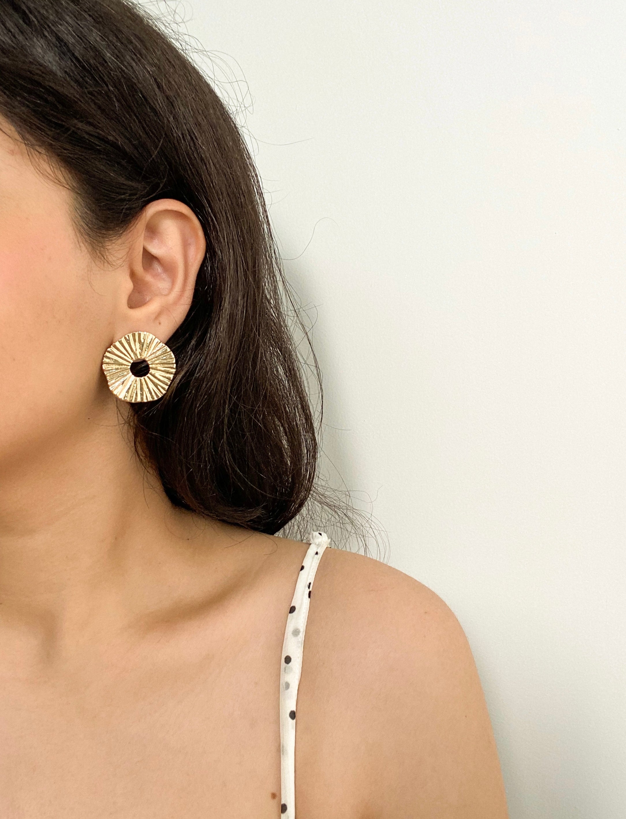 Circle deals statement earrings