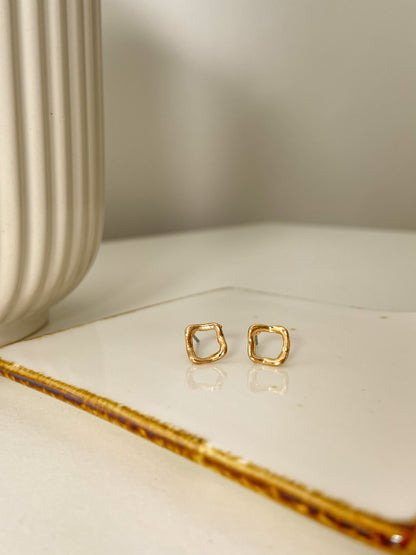 Rectangle Singles Stud Earring - Lili-Origin