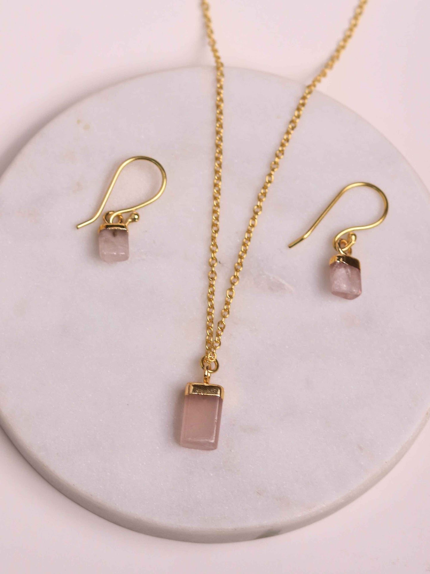 Love Set Rose Quartz Set (Semi Precious Stone)