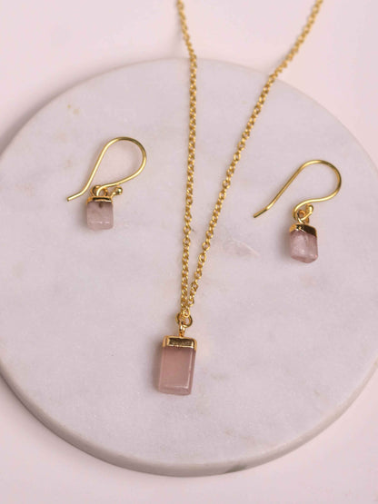 Love Set Rose Quartz Set (Semi Precious Stone)