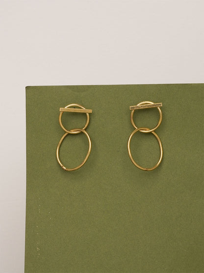 Dual Loop Earring - Statement Earring - Lili-Origin