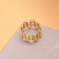 Wavy Statement Brass Adjustable Ring - Lili-Origin