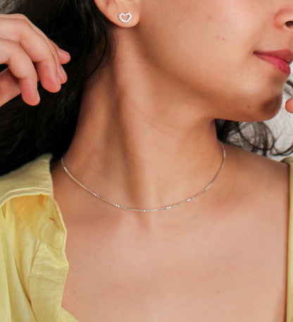 Thin Box chain - 925 Sterling Silver Chain - Lili-Origin