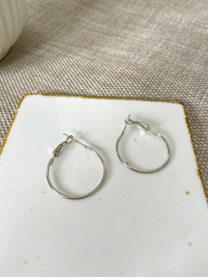 Circular 3 Silver Singles Earring - Lili-Origin