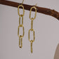 Linked Chain Brass Earring - Lili-Origin