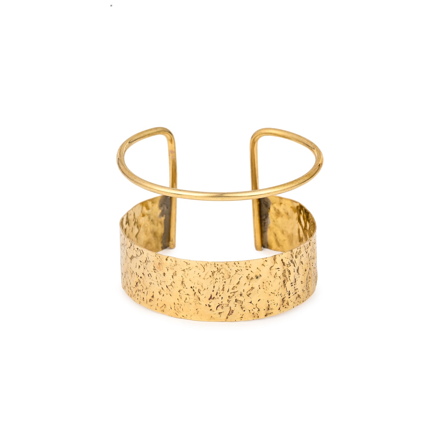 Spaced Block Statement Brass Bracelet (Anti Tarnish)