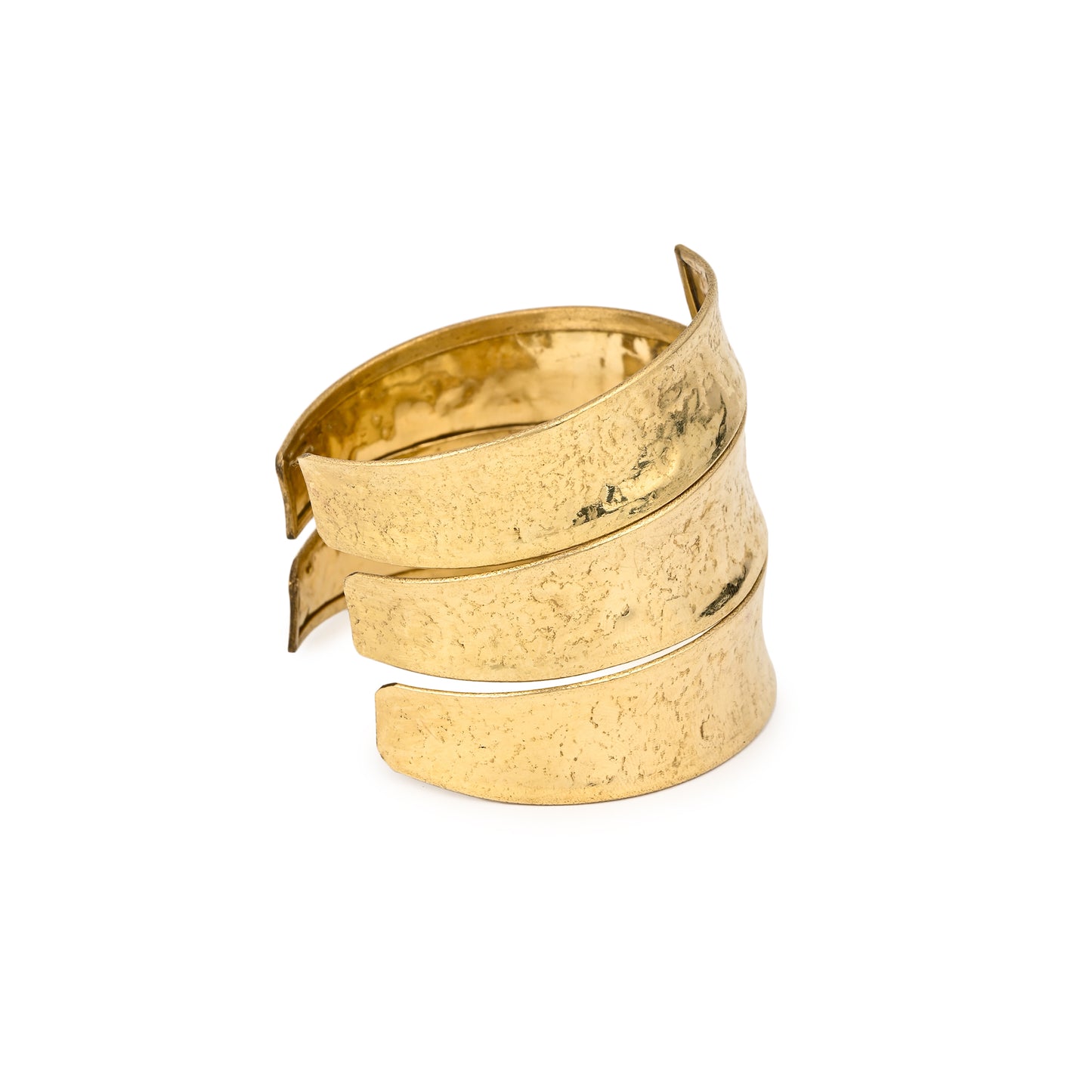 Hebo Statement Adjustable Brass Cuff (Anti Tarnish)