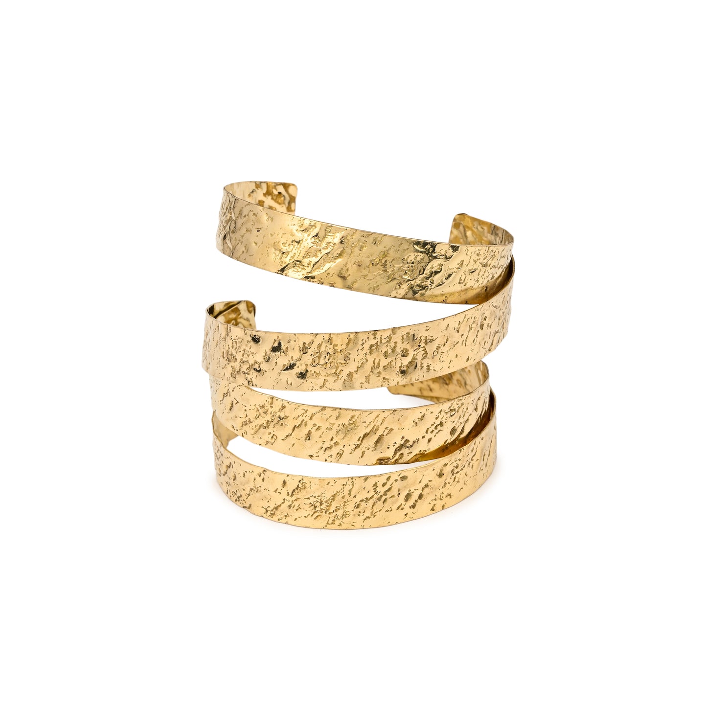 Linguine Criss Brass Bracelet (Anti Tarnish)