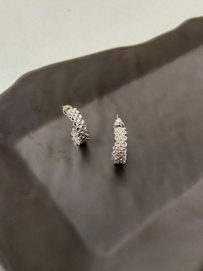 Sparkling 1 Silver Singles Earring - Lili-Origin