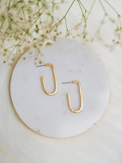 Classic Statement Duo Earrings ( Circular Earrings + U Hoop ) - Lili-Origin