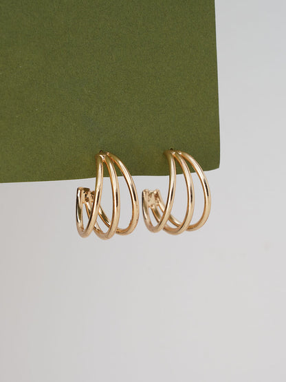 Circular 2 Hoop Singles Earring - Lili-Origin