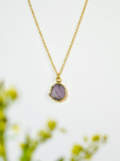 Amethyst Crystal Necklace - Lili-Origin