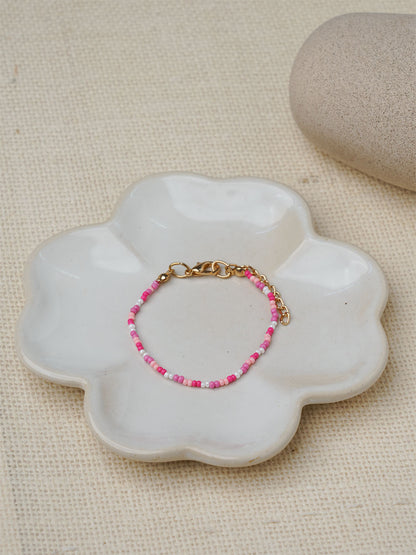 Pink beaded bracelet - Lili-Origin