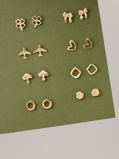 8 Pair Lili stud Earring - Lili-Origin