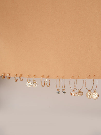 7 pack Coin Drop Earrings - Lili-Origin