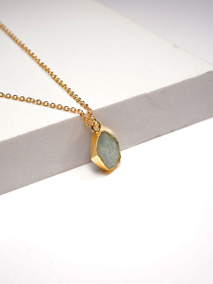 Green Amazonite Crystal Necklace - Lili-Origin