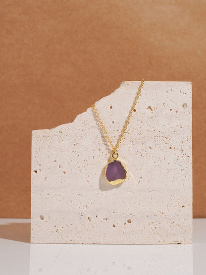 Amethyst Crystal Necklace - Lili-Origin