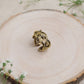 Braided Statement Adjustable Brass Ring (Anti Tarnish)