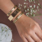 Tri Cuff - Stack of 3 Adjustable Brass Bracelets (Anti Tarnish)