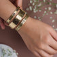 Tri Cuff - Stack of 3 Adjustable Brass Bracelets (Anti Tarnish)