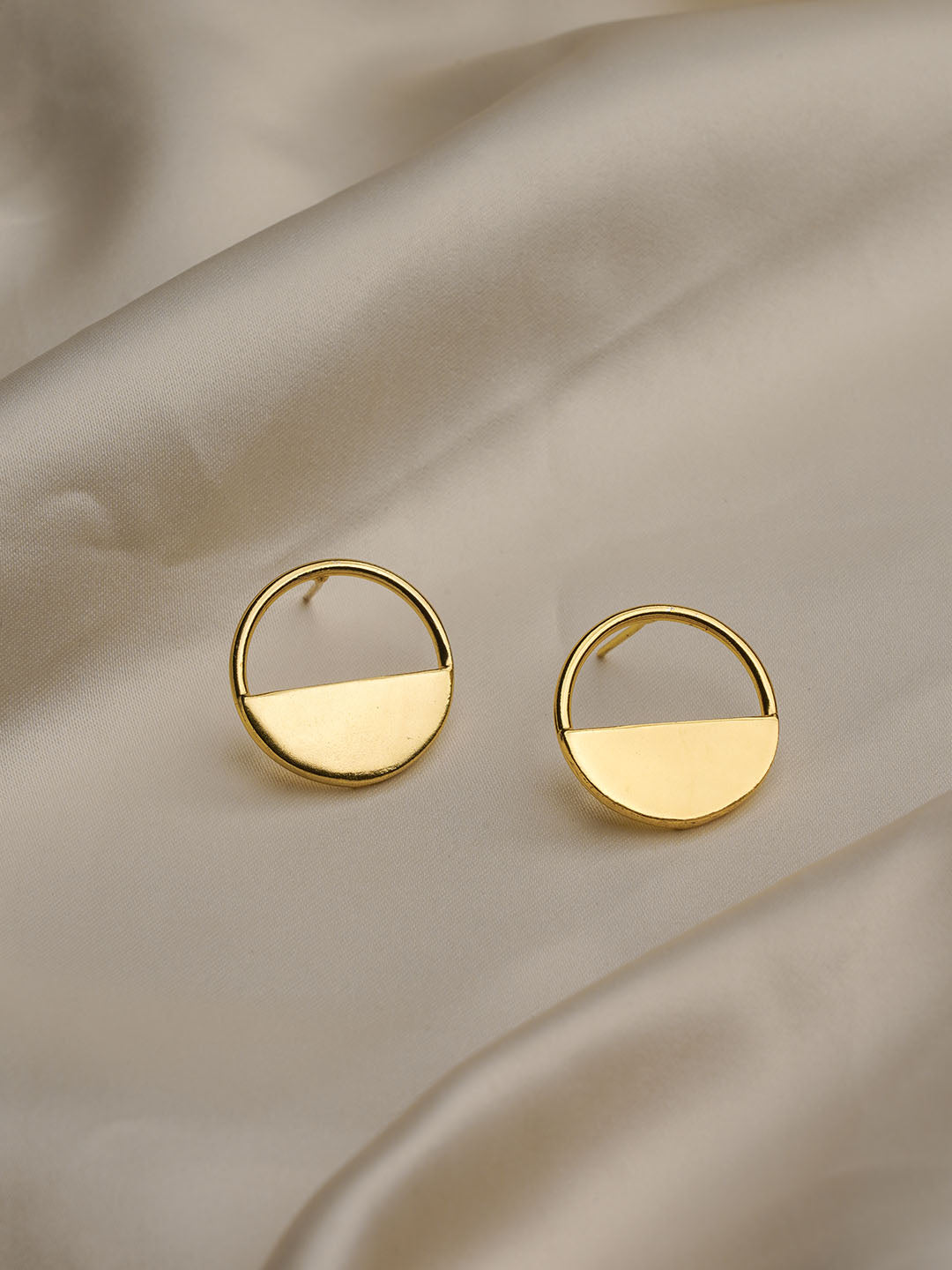 Cut out Half Moon Stud Earring - Lili-Origin