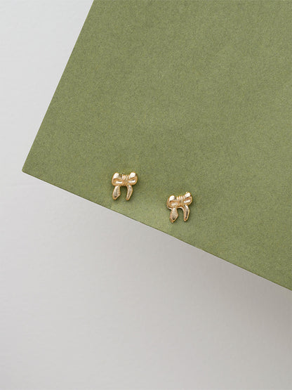 Bow Singles Stud Earring - Lili-Origin