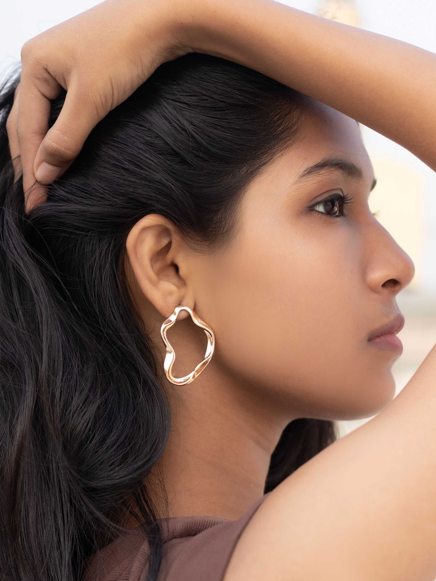 Wavy Statement Earring