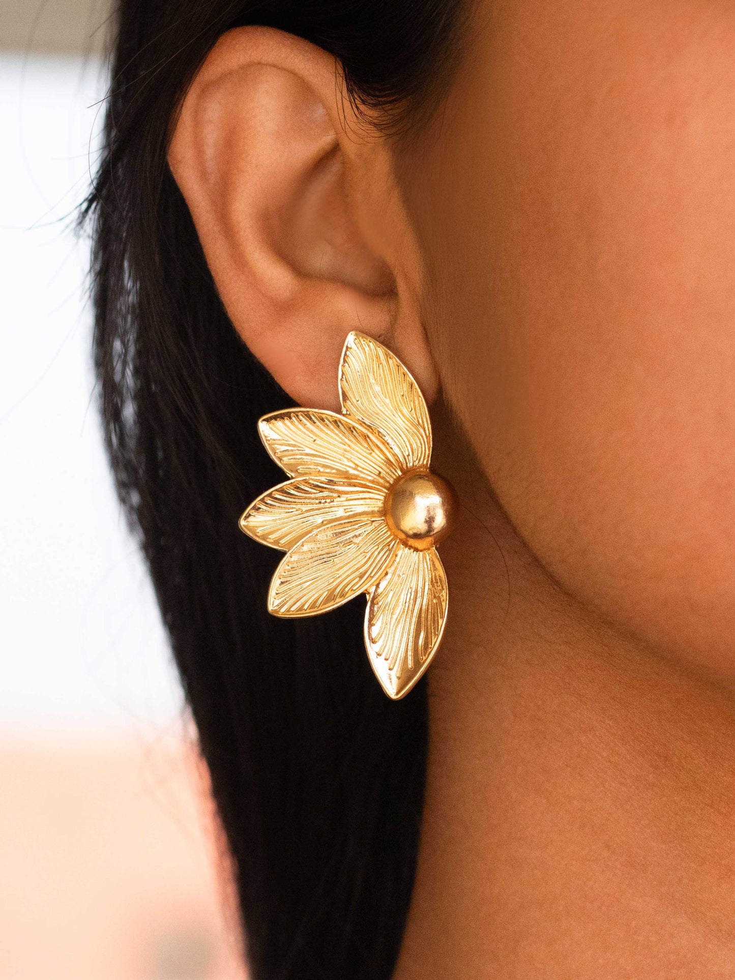 Sunflower Statement Earring