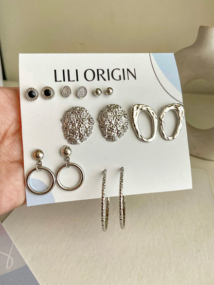 Ultimate 22 Silver Earrings Collection - Hamper - Lili-Origin