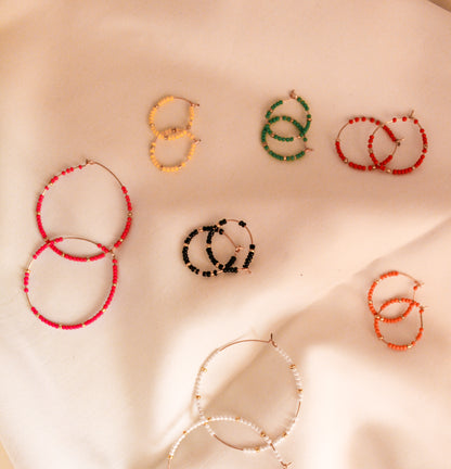 7 Pairs Summer Hoop Earrings - Lili-Origin