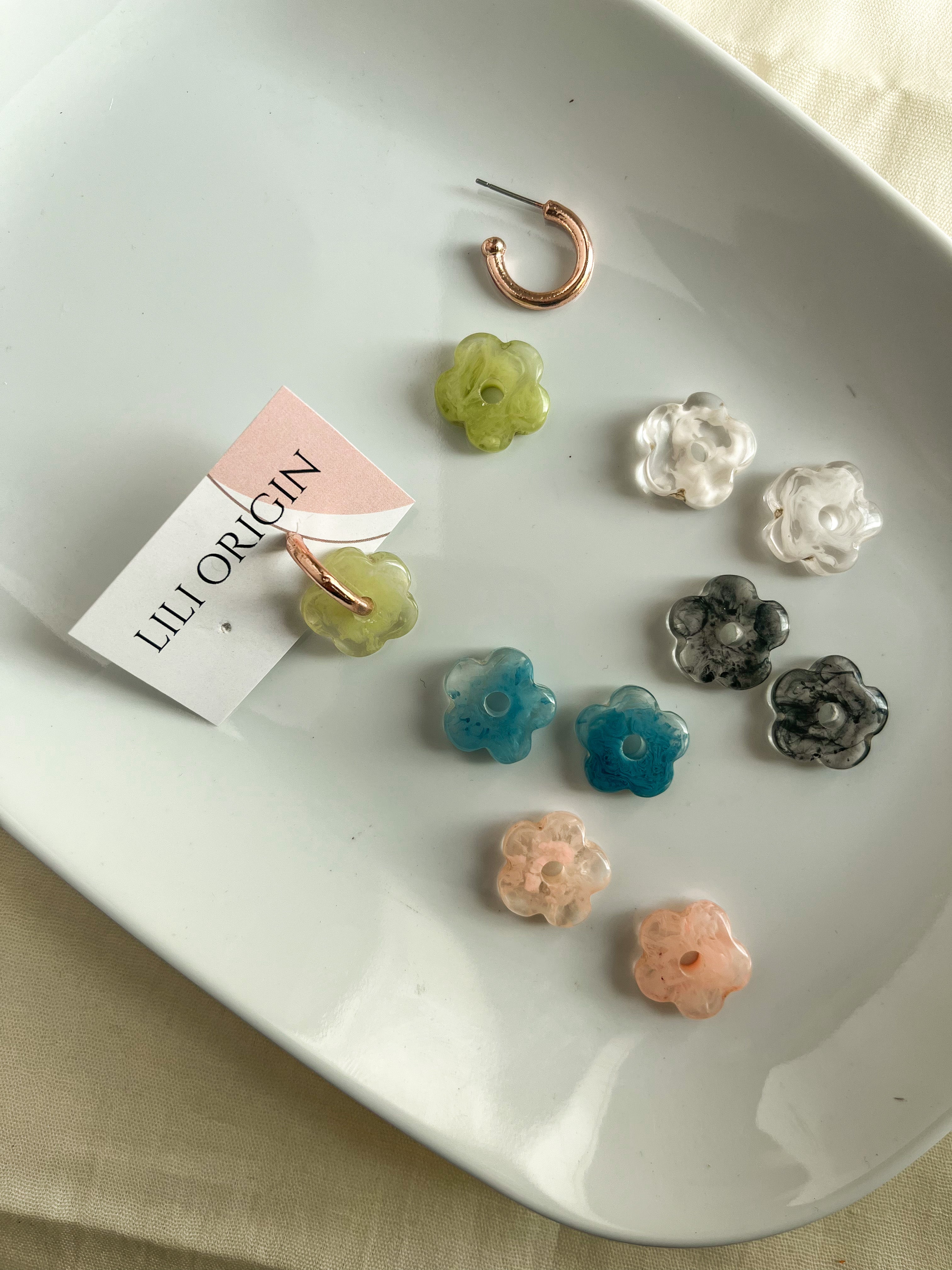 Resin earrings deals