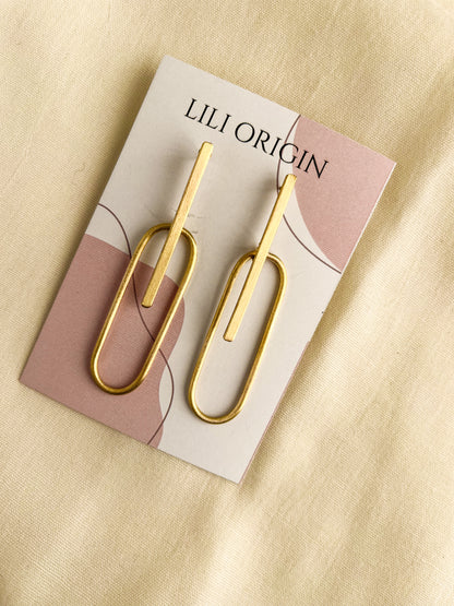 Oval long - Statement Earring - Lili-Origin